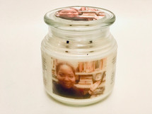 Our custom made PHOTO & MESSAGE candle creates a very special memorable gift for any occasion--celebration or bereavement.
NOTE:  Please allow at least 7 days advanced notice for processing custom candles. 

PHOTO:  If upload fails, email your jpeg photo to ie.spa.indulgences@gmail.com.  Be sure to reference your order# in the subject line.  For best results, a landscape photo is best.

MESSAGE:  Enter the message that you want to appear on the candle.  Indicate if you want it on the front of the candle or on the back of the candle.

FREE GIFT WRAPPING