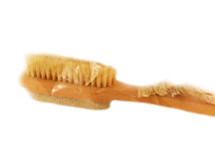 PUMICE AND BRUSH COMBO:  This combo brush and pumice stone is the ideal complement to an i.e. spa indulgences gift basket.  It is a good foot tool to be used with your favorite Balancing Dead Sea Salt Scrub or the Stimulating Sugar Scrub.  Size:  7", Color:  As pictured.  Natural.