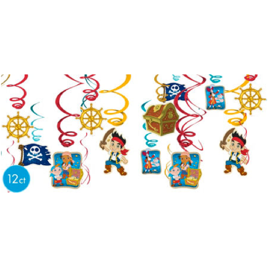 Jake The Neverland Pirates Value Pack Foil Swirl Decorations