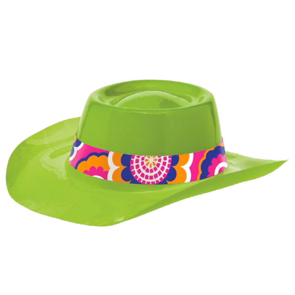 lime green cowboy hat