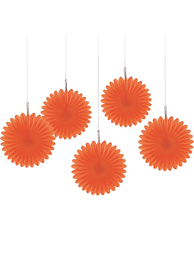 Mini Paper Fan Decorations Orange Peel Wow Let S Party