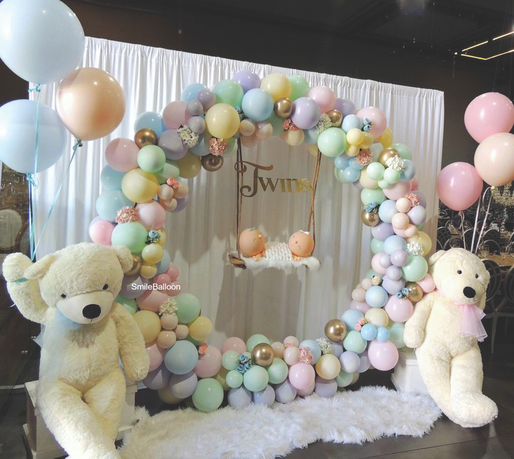 Organic Circle Balloon Backdrop Wow Let S Party