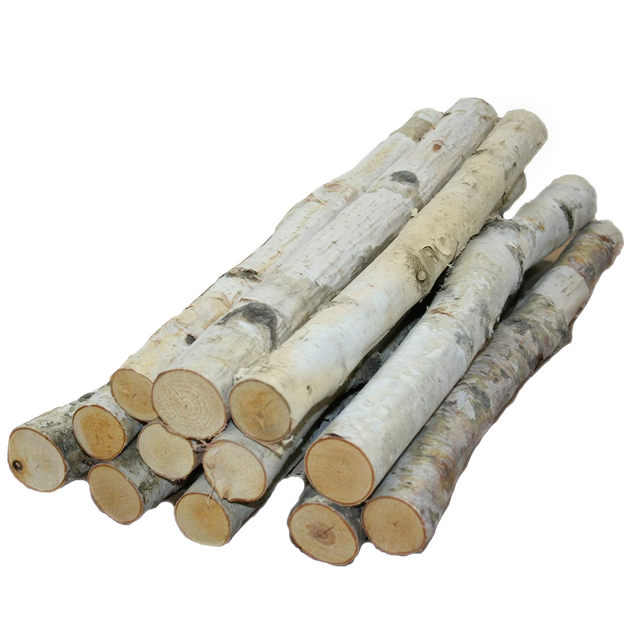 Wilson Decorative White Birch Logs, Natural Bark Wood Home Décor (Set of  12) - 17-18 in Length 1-1.5 Dia.