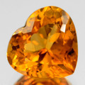 Natural Citrine Heart Shape Lot of 5 Stones AAA Quality 6mm