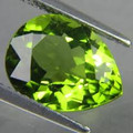 Natural Peridot Pear 8mm x 5mm Wholesale Lot of 4 Stones
