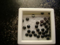 Natural Black Sapphire 3mm Round Lot of 25