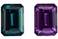 Lab Alexandrite 6x4 Emerald Cut Lot of 50 Stones Full Color Change