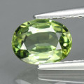 Natural Green Sapphire 6.2mm x 4.8mm Oval .74ct #PG5097