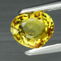 Natural  Yellow Sapphire 5.6mm x 4.8mm Heart  .8ct #PG5096