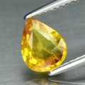 Natural  Yellow Sapphire 7.5mm x 6mm Pear  1.26ct #PG5146