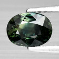 Natural Green Sapphire 7mm x 5.4 Oval 1.27ct #PG5148