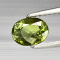 Natural Yellow Green Sapphire 6.35mm x 4.82 Oval .92ct CERTIFIED #PG5149
