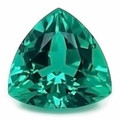 Lab Emerald  7mm Trillion Lot of 1 Stone