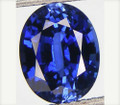 Lab Grown Blue Sapphire  20mm x 15mm Oval Lot of 1 Stone