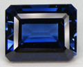 Lab Grown Blue Sapphire  12mm x 10mm Emerald Cut Lot of 1 Stone