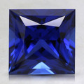 Lab Grown Blue Sapphire  8mm Princess Cut Lot of 1 Stone
