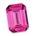 Lab Grown Pink Sapphire  12mm x 10mm Emerald Cut Lot of 1 Stone