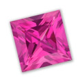 Lab Grown Pink Sapphire  6mm Princess Cut Lot of 1 Stone