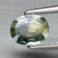 Natural Green/ Yellow Green Multi Color Sapphire Oval 6.5mm x 5.2mm  .71ct #PG5237