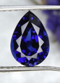 Lab Grown Blue Sapphire  20mm x 15mm Pear Lot of 1 Stone