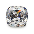 Lab Grown White Sapphire  10mm Cushion Cut Lot of 2 Stones