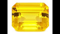 Lab Grown Yellow Sapphire  12mm x 10mm Emerald Cut Lot of 1 Stone