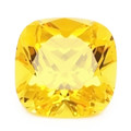 Lab Grown Yellow Sapphire  6mm Cushion Cut Lot of 5 Stones
