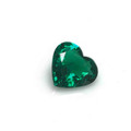 Lab Emerald  6mm Heart Lot of 2 Stones