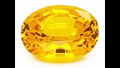 Lab Grown Yellow Sapphire  20mm x 15mm Oval Lot of 1 Stone
