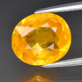Natural Yellow Sapphire 10mm x 8.6mm Oval 3.76ct #PG6429