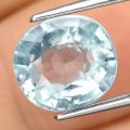 Aquamarine 9.7mm x 8.8mm Oval 3.8ct #AC0002