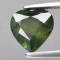 Green Sapphire 6.5mm Heart .97ct #AC0052