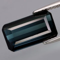 Indiolite 12mm x 7mm Emerald Cut 3.1ct #AC0081