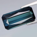 Indiolite 11.5mm x 5.6mm Emerald Cut 2.2ct#AC0080