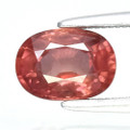 Orangish Pink Malaya Garnet 7.3mm x 5.3mm Oval 1.35ct #AC0067