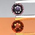 Color Change Sapphire .29ct 3.5mm Round Unheated#AC0098