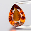 Natural Orange Spessartite Garnet RARE COLOR 7.5mm x 5.5mm Pear #NL0011