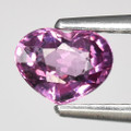 Natural Pink Malaya Garnet 5.7mm x 4.5mm Heart .61ct #NL0012
