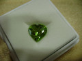 Natural Peridot 8mm Heart Wholesale Lot of 1 Stone