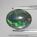Natural Black Opal 10mm x 7.8mm Oval 1.56ct #NE0016