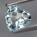Aquamarine 7mm x 6.5mm Heart .93ct #NE0028