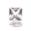 Lab White Sapphire  3mm Princess Cut Lot of 10 Stones
