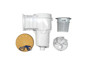 Zodiac Skimmer Box - Concrete With Main Drain Port - Round Deck Lid - Beige