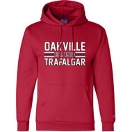 OTS Adult Eco Fleece Hoodie with Printed Logo - Scarlet Red (OTS-003-SC)