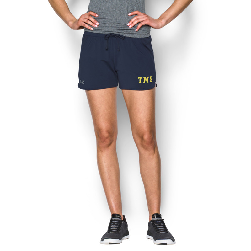 under armour navy shorts womens