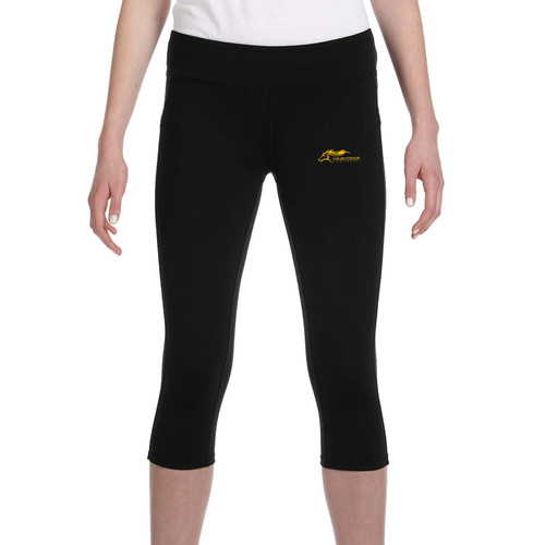 SMK All Sport Ladies' Capri Legging - Black (SMK-206-BK)