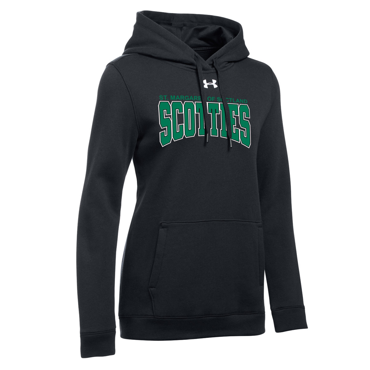 ua women's hustle fleece hoody