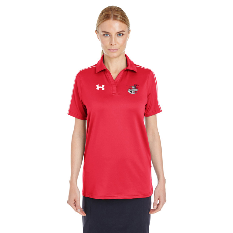 under armour red polo