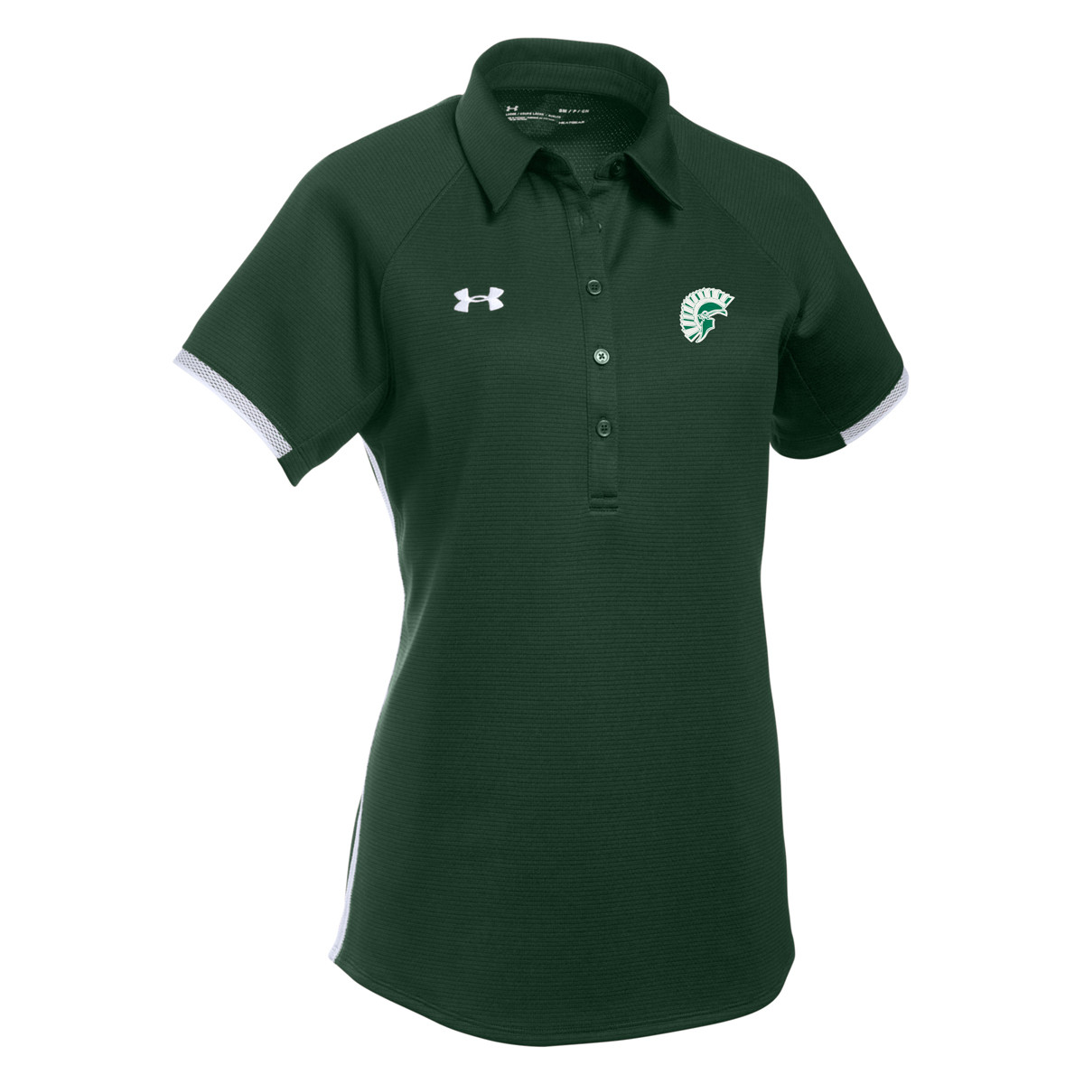 under armour forest green polo