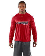 Feather Hill Under Armour Mens Long Sleeves Locker Tee - Red